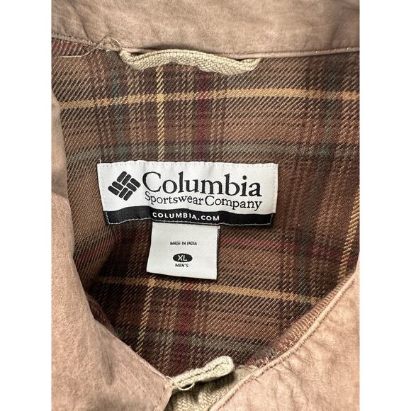 VTG Columbia Barn Field Coat Heavy Duck Cotton Lined Olive Brown RiverLodge XL - Picture 6 of 13